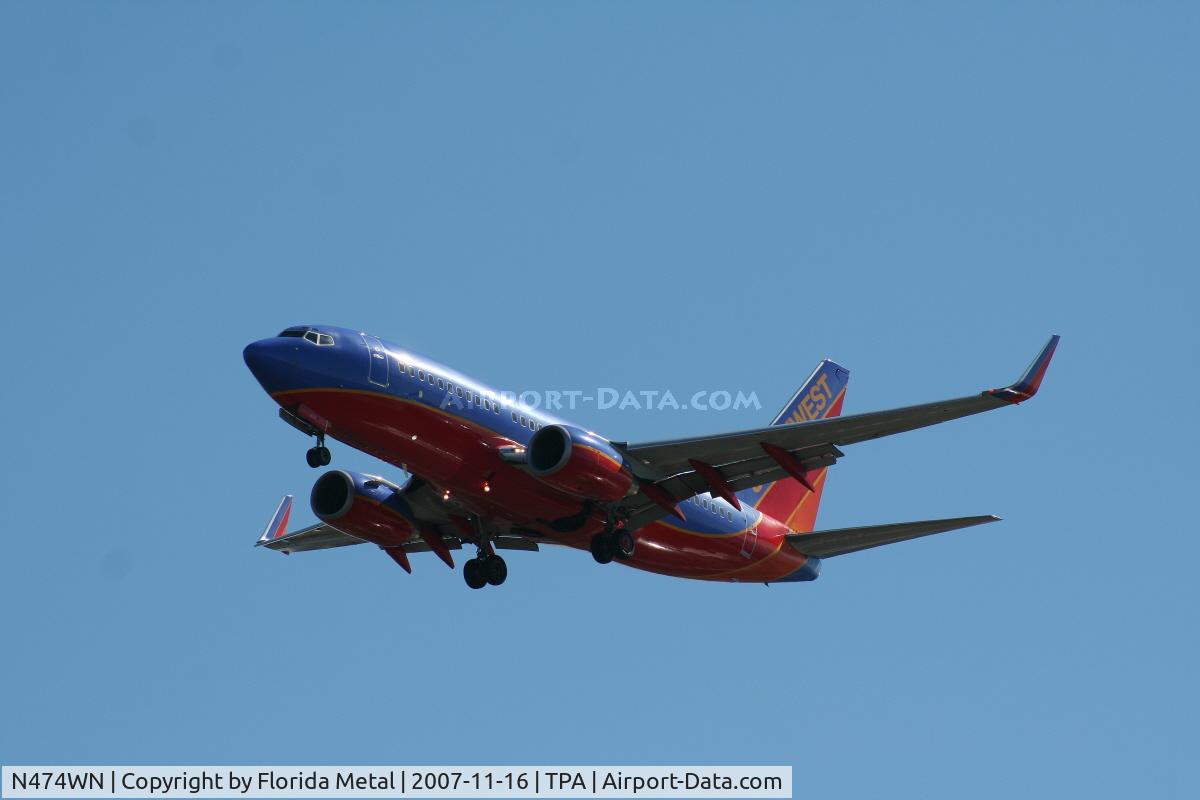 N474WN, 2004 Boeing 737-7H4 C/N 33861, Southwest