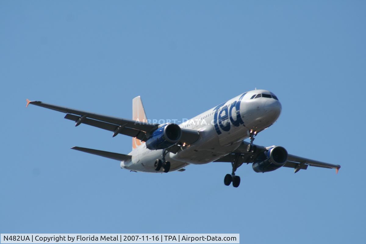 N482UA, 2001 Airbus A320-232 C/N 1584, Ted