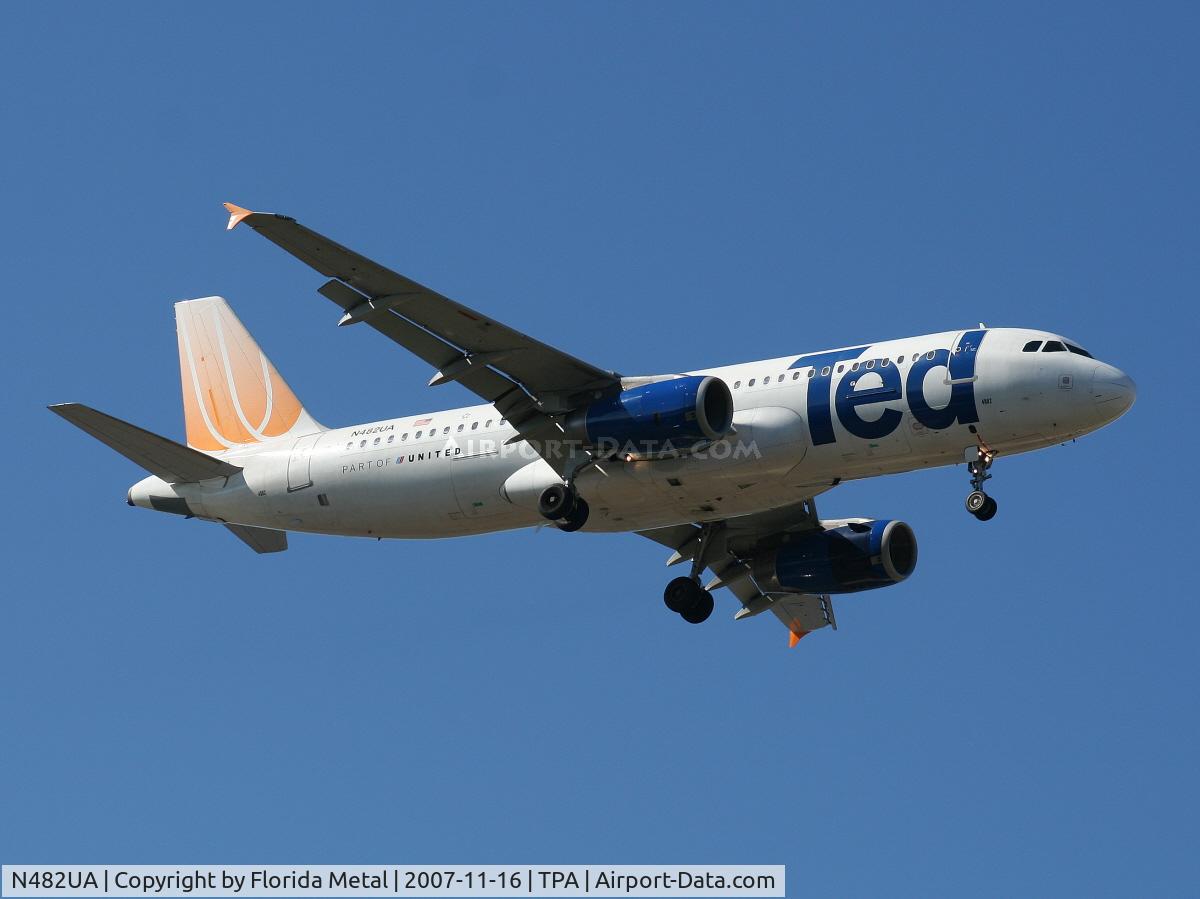 N482UA, 2001 Airbus A320-232 C/N 1584, Ted