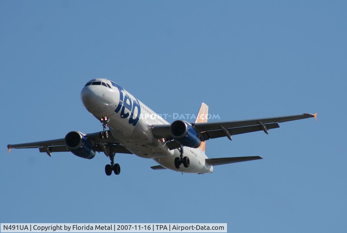 N491UA, 2002 Airbus A320-232 C/N 1741, Ted