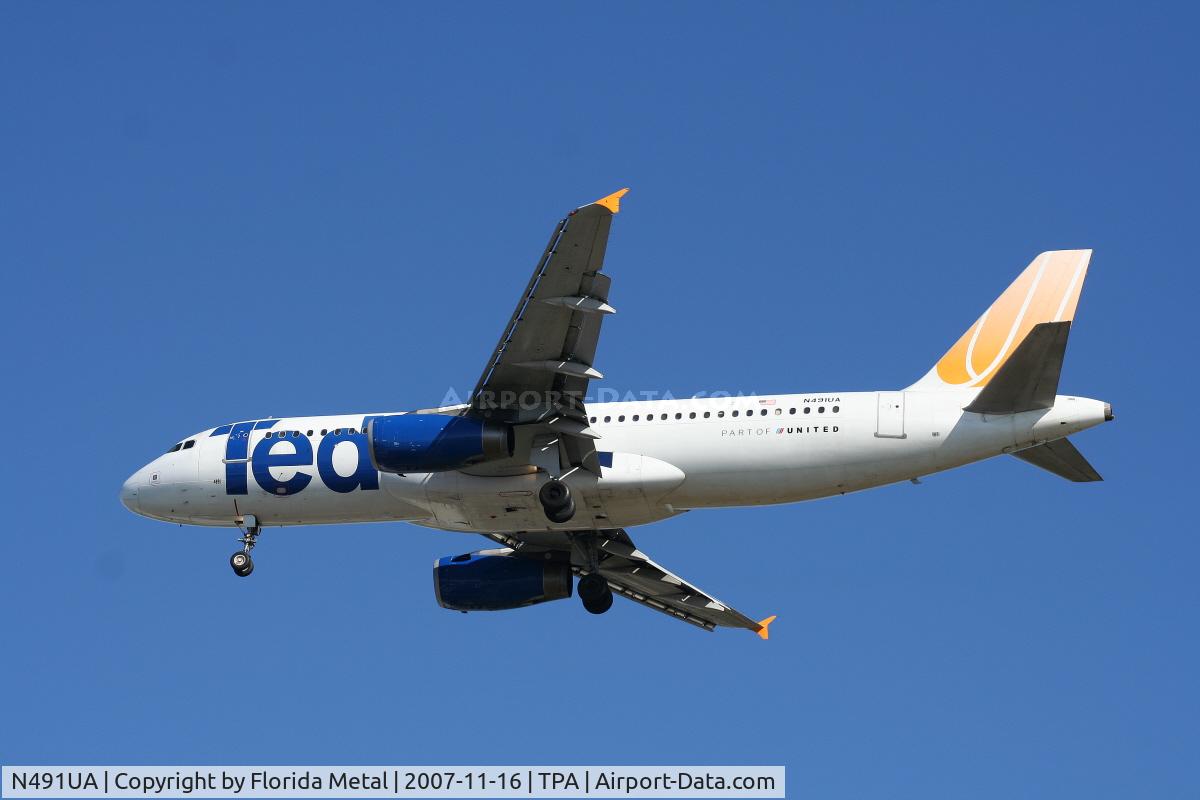 N491UA, 2002 Airbus A320-232 C/N 1741, Ted