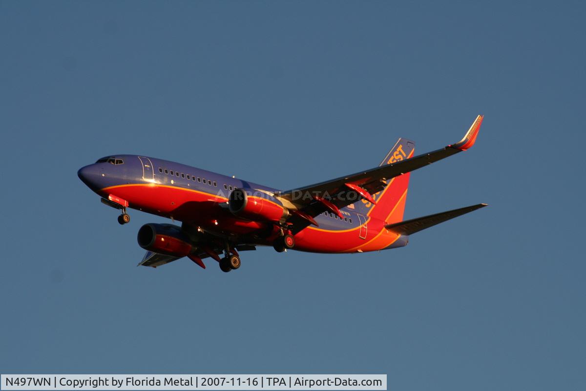N497WN, 2004 Boeing 737-7H4 C/N 32479, Southwest