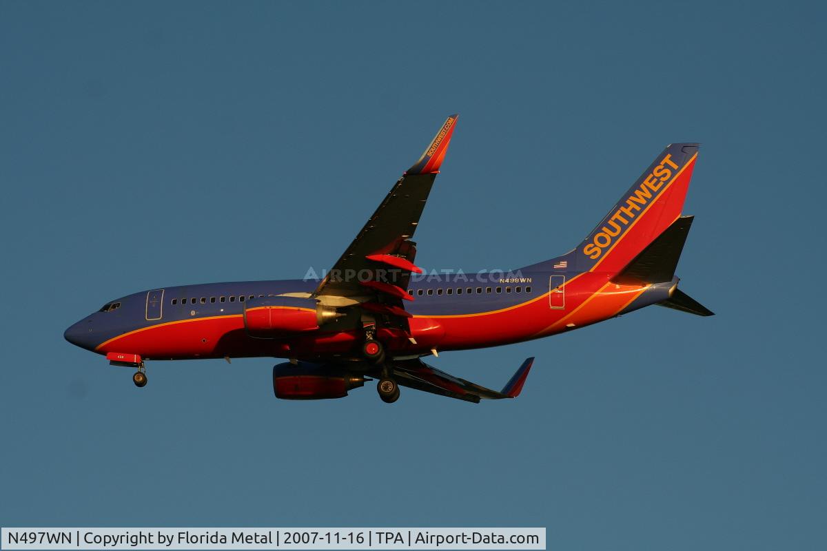 N497WN, 2004 Boeing 737-7H4 C/N 32479, Southwest