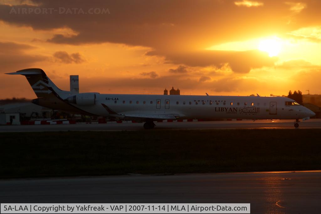 5A-LAA, 2007 Bombardier CRJ-900ER (CL-600-2D24) C/N 15120, Libyan Arab Canadair Regionaljet 900