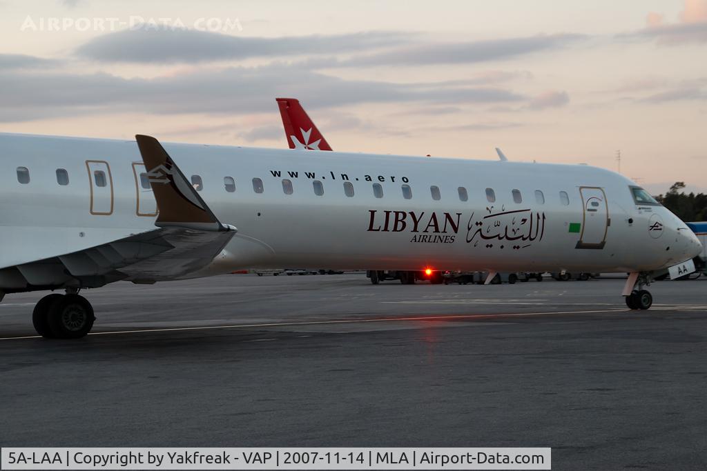 5A-LAA, 2007 Bombardier CRJ-900ER (CL-600-2D24) C/N 15120, Libyan Arab Canadair Regionaljet 900