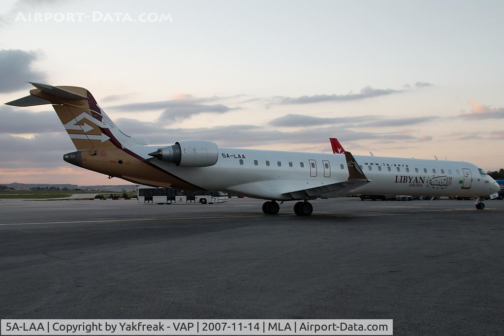 5A-LAA, 2007 Bombardier CRJ-900ER (CL-600-2D24) C/N 15120, Libyan Arab Canadair Regionaljet 900