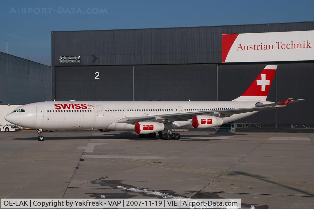 OE-LAK, 1997 Airbus A340-313 C/N 169, Swiss International Airbus 340-300