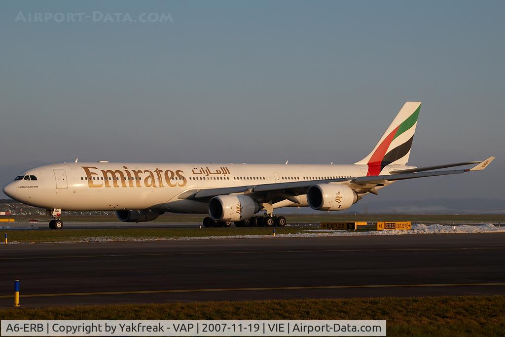 A6-ERB, 2003 Airbus A340-541 C/N 471, Emirates Airbus A340-500