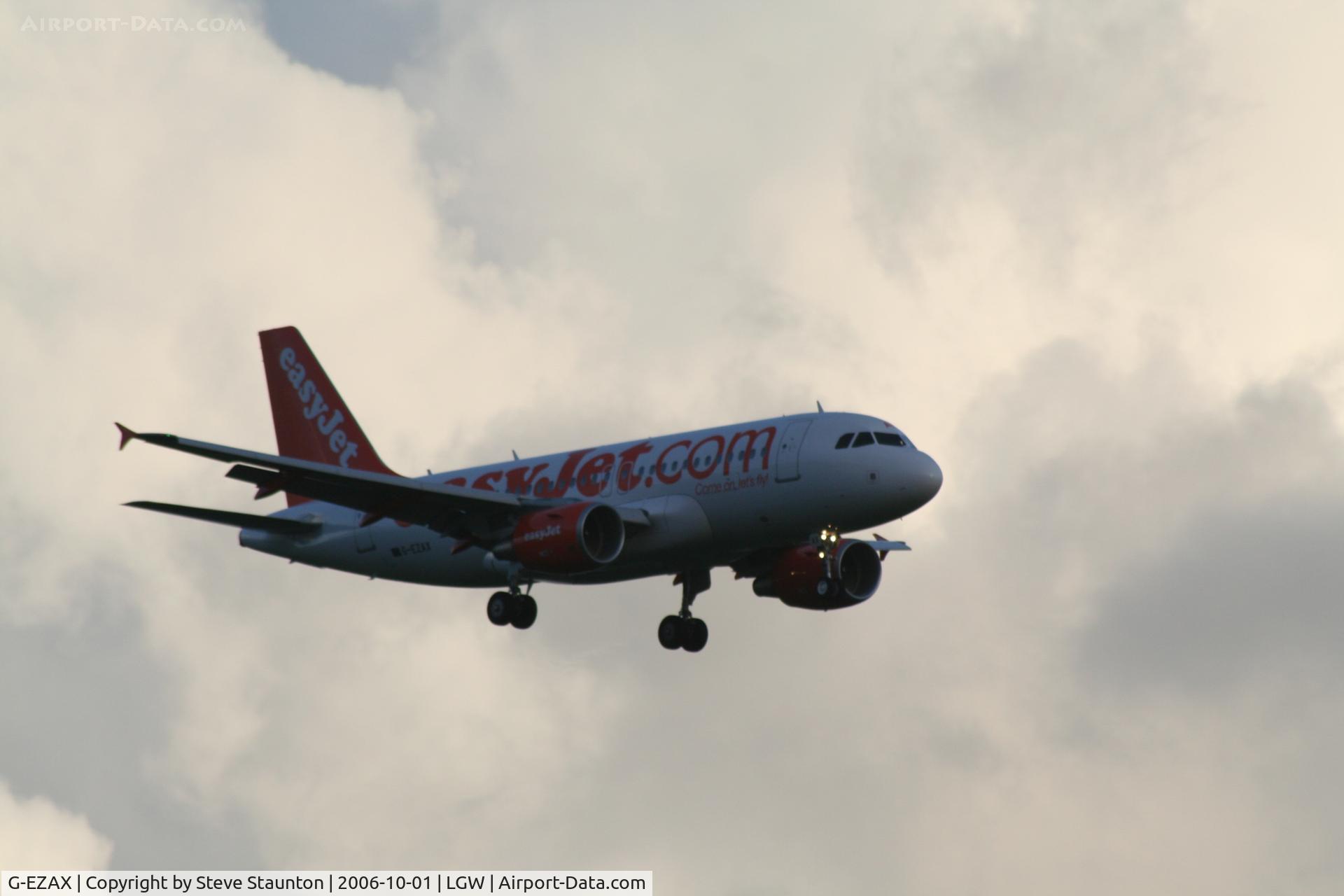 G-EZAX, 2006 Airbus A319-111 C/N 2818, Taken at Gatwick Airport October 2006