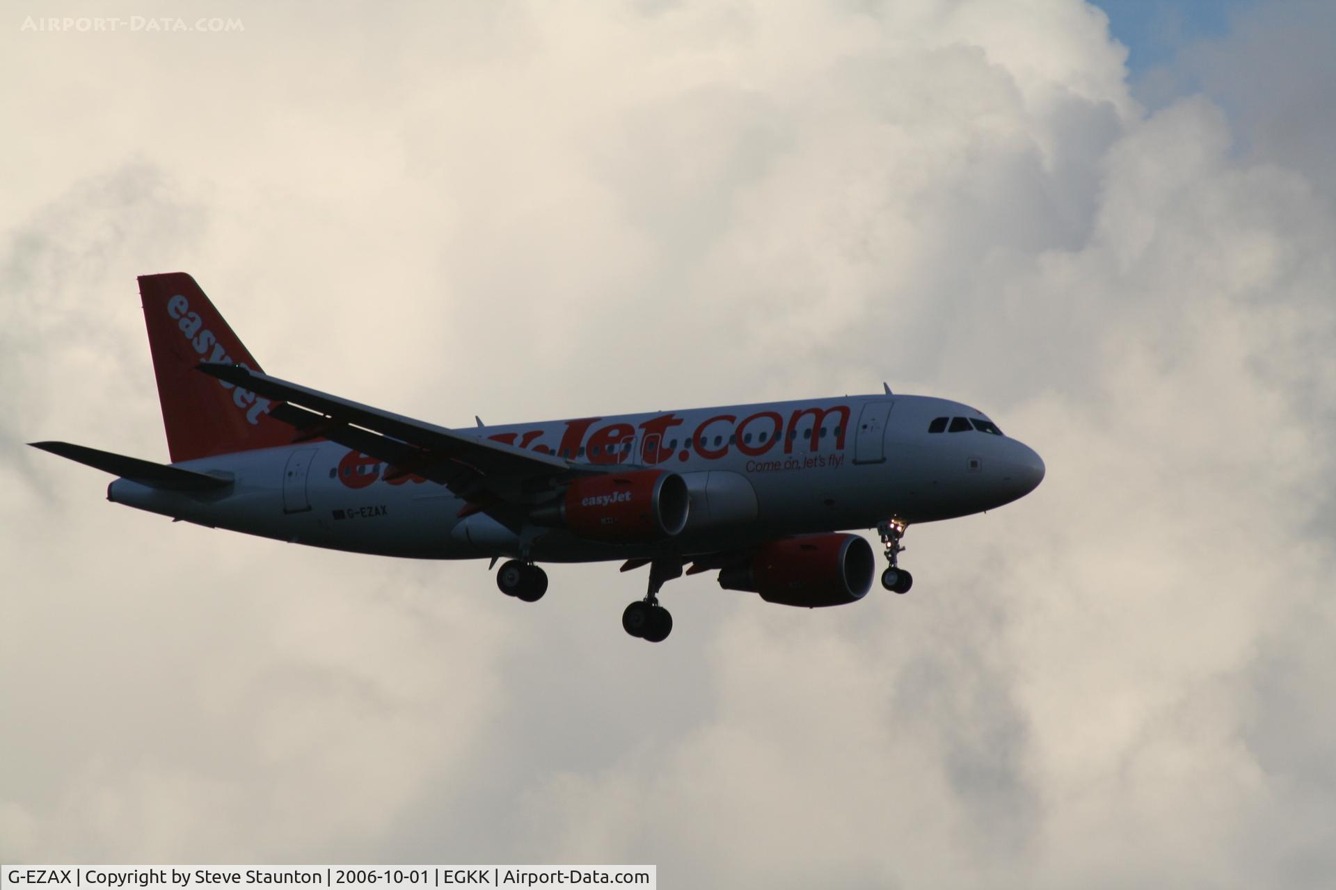 G-EZAX, 2006 Airbus A319-111 C/N 2818, Taken at Gatwick Airport October 2006