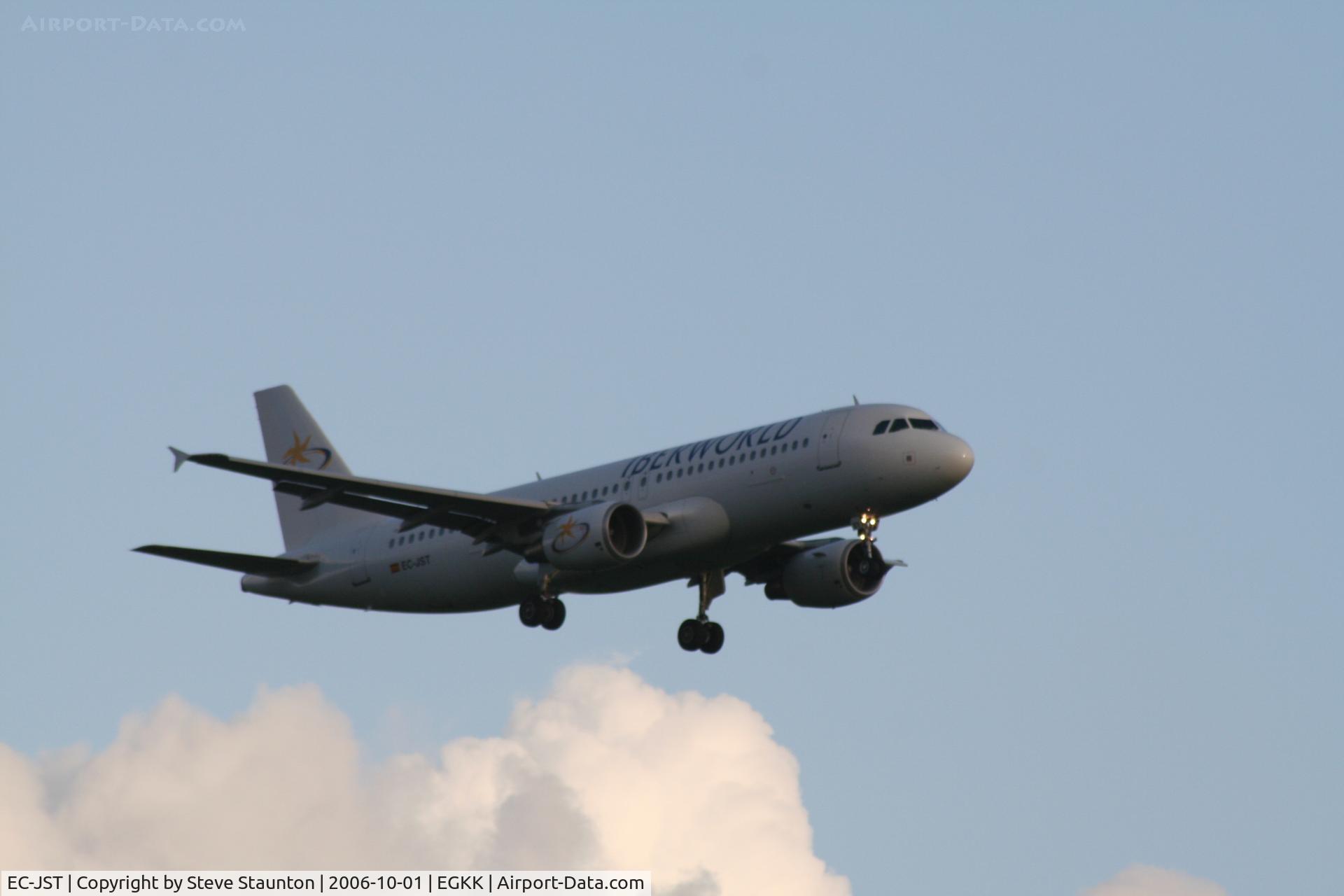 EC-JST, 2002 Airbus A320-214 C/N 1767, Taken at Gatwick Airport October 2006