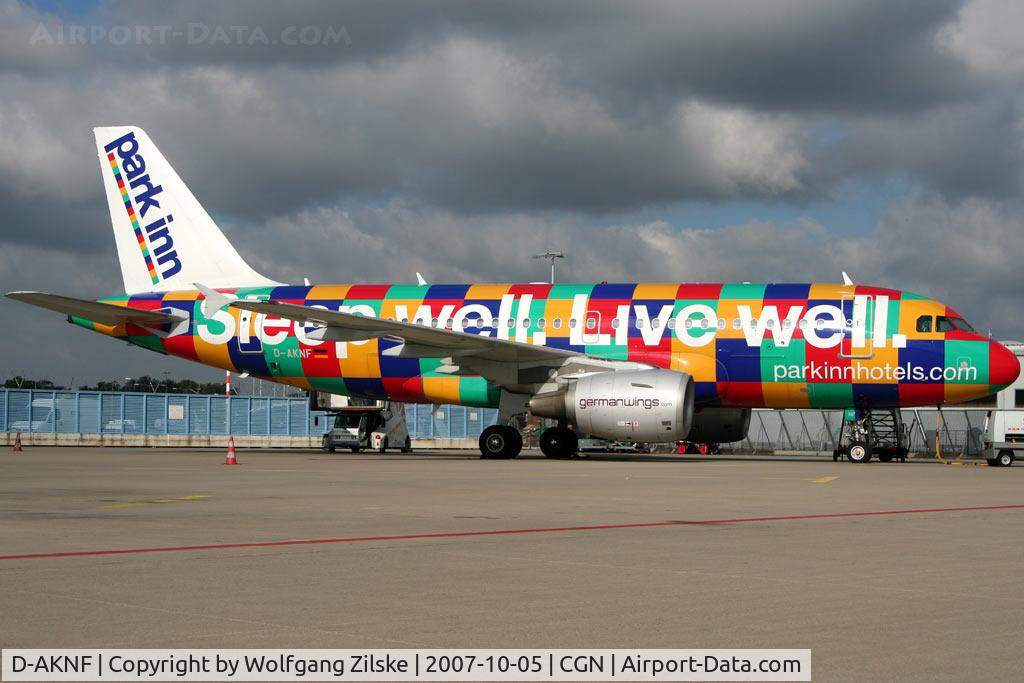 D-AKNF, 1997 Airbus A319-112 C/N 0646, visitor