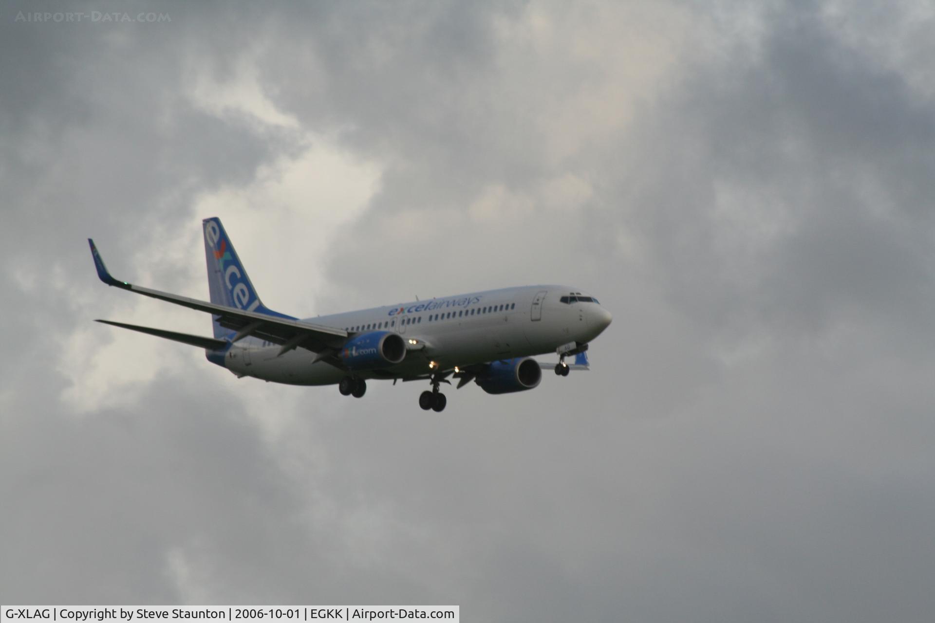 G-XLAG, 2002 Boeing 737-86N C/N 33003, Taken at Gatwick Airport October 2006