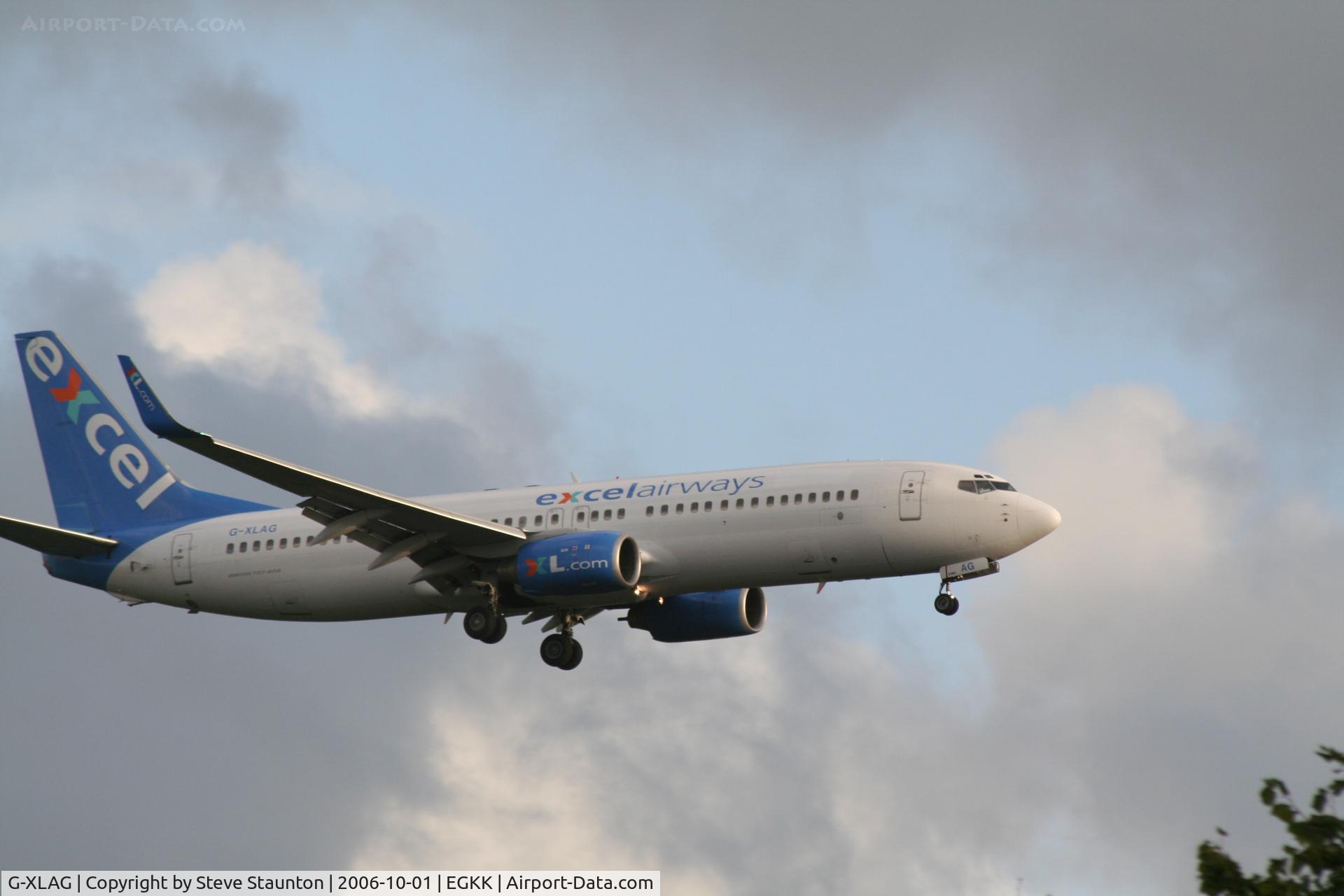 G-XLAG, 2002 Boeing 737-86N C/N 33003, Taken at Gatwick Airport October 2006