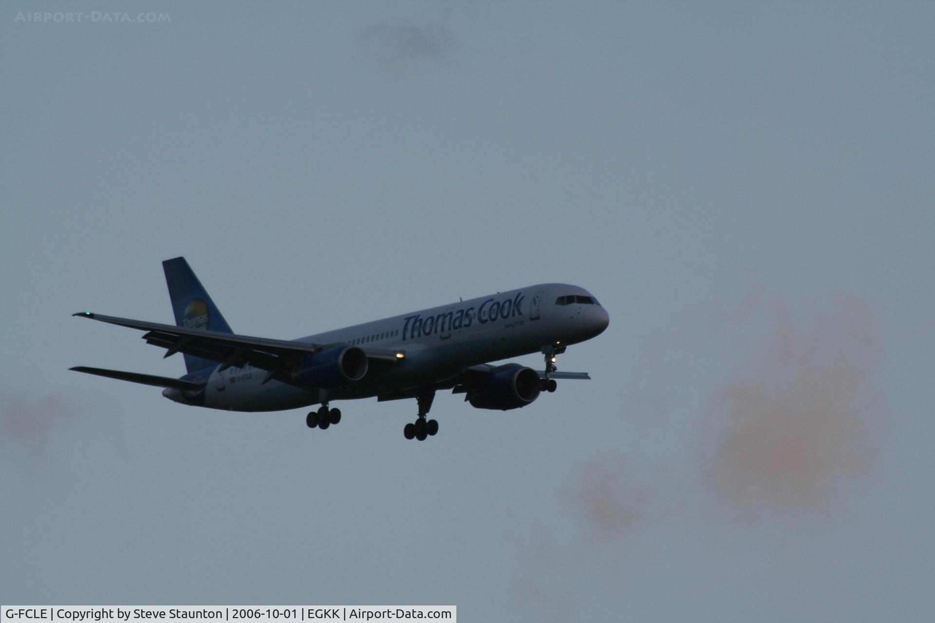 G-FCLE, 1998 Boeing 757-28A C/N 28171, Taken at Gatwick Airport October 2006
