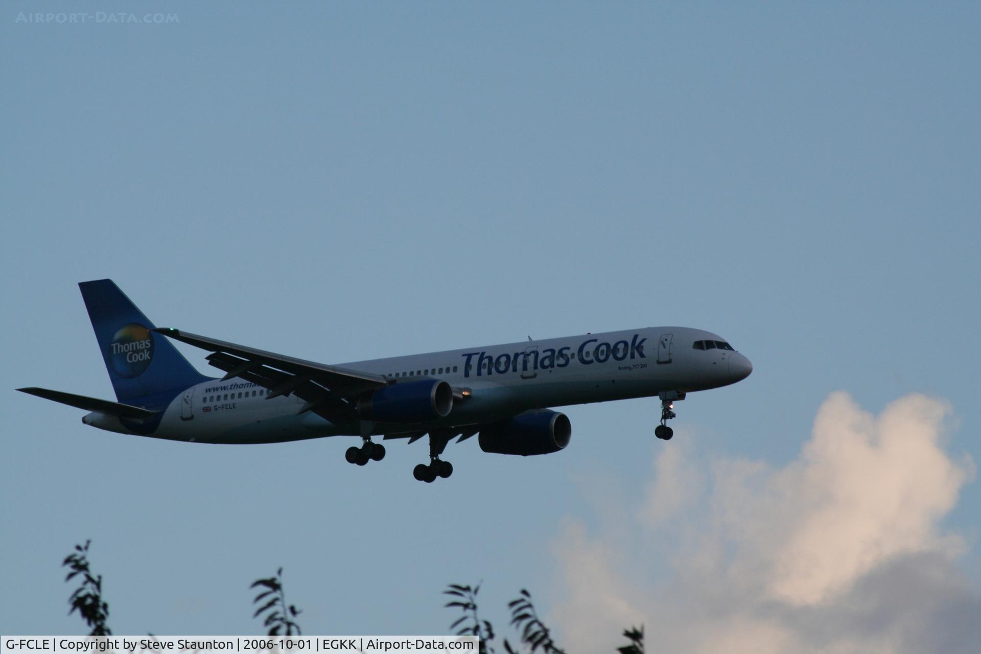 G-FCLE, 1998 Boeing 757-28A C/N 28171, Taken at Gatwick Airport October 2006