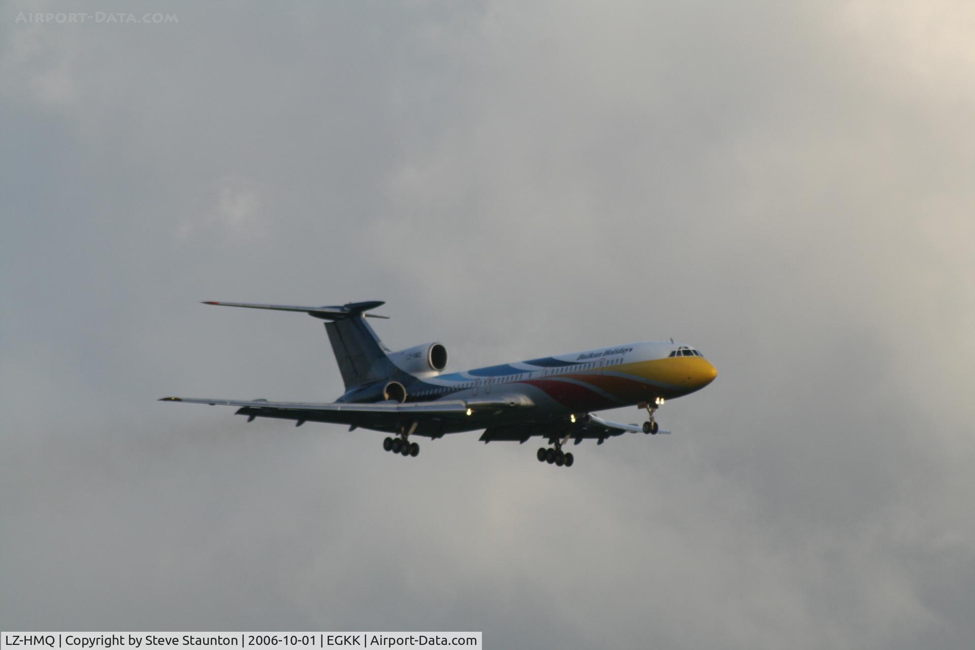 LZ-HMQ, 1987 Tupolev Tu-154M C/N 87A743, Taken at Gatwick Airport October 2006