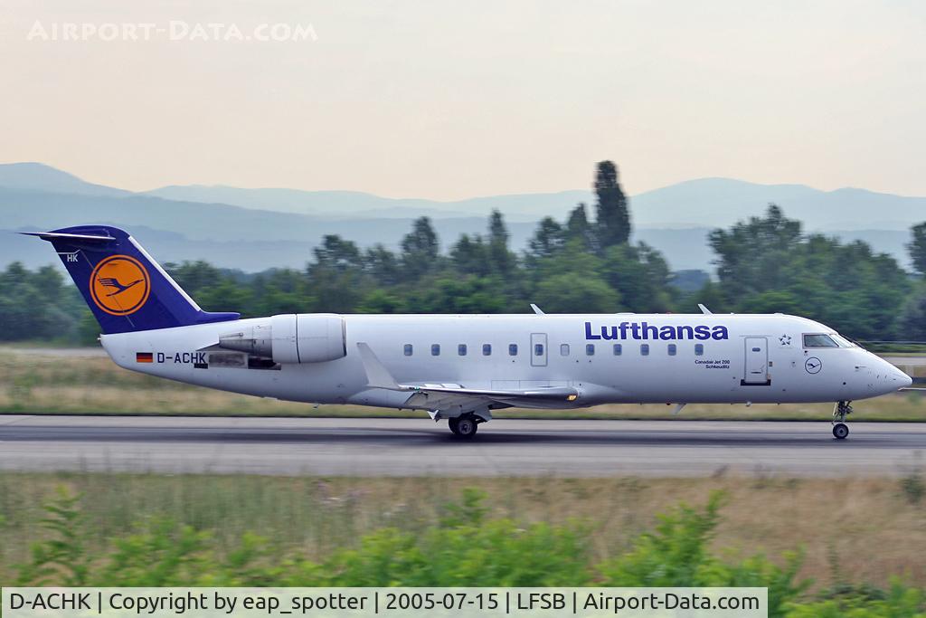 D-ACHK, 2000 Canadair CRJ-200LR (CL-600-2B19) C/N 7499, departing n rwy 16