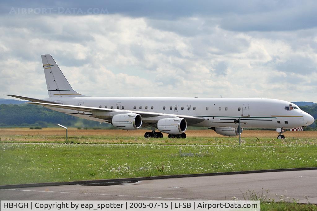 HB-IGH, 1969 Douglas DC-8-72 C/N 46067, taxi on bravo