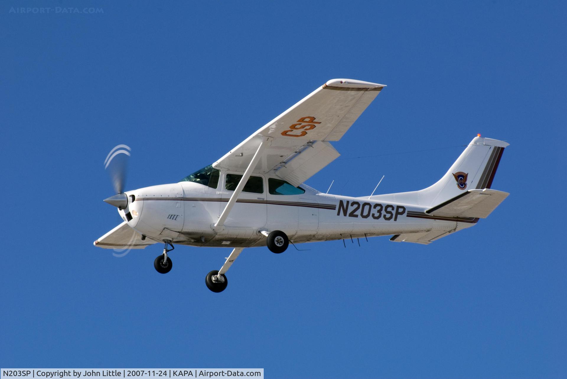 N203SP, 1980 Cessna 182Q Skylane C/N 18267546, CSP approach to 17L