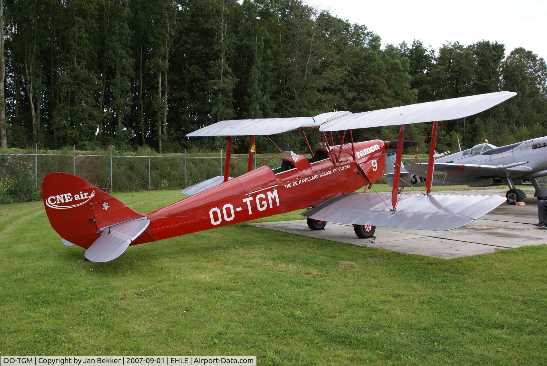 OO-TGM, 1935 De Havilland DH-82A Tiger Moth II C/N 3318, Vliegveld Lelystad