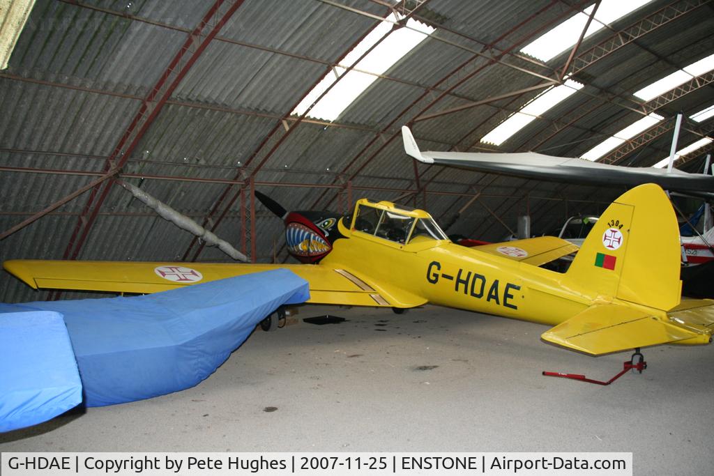 G-HDAE, 1951 De Havilland DHC-1 Chipmunk T.20 C/N C1/0280, G-HDAE ex Portugese Air Force Chipmunk at Enstone