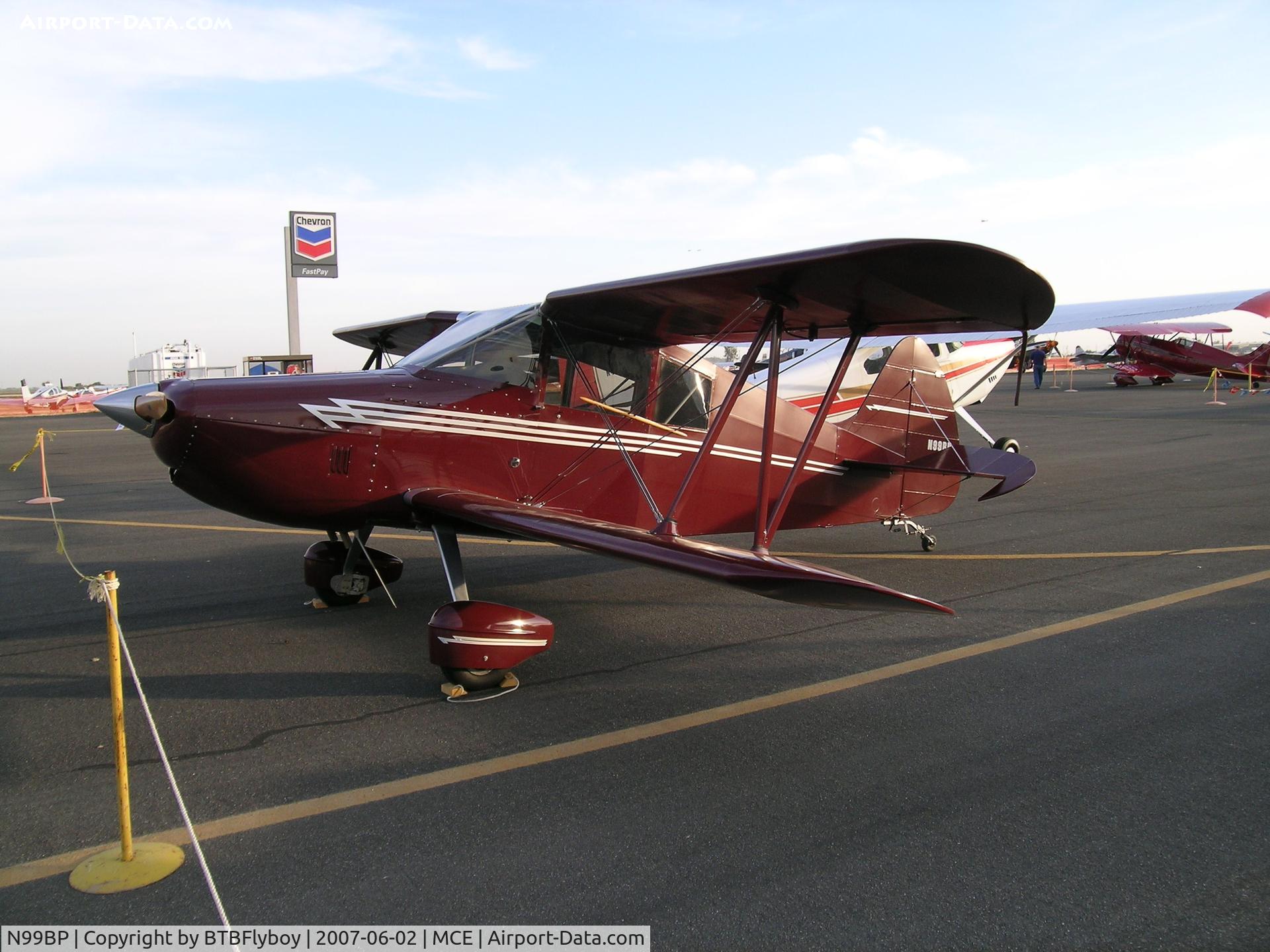 N99BP, 2001 Westfall Biplane C/N 2, Originally built in the 1930's this Westfall biplane was on display at the 2007 Merced Antique Fly-in