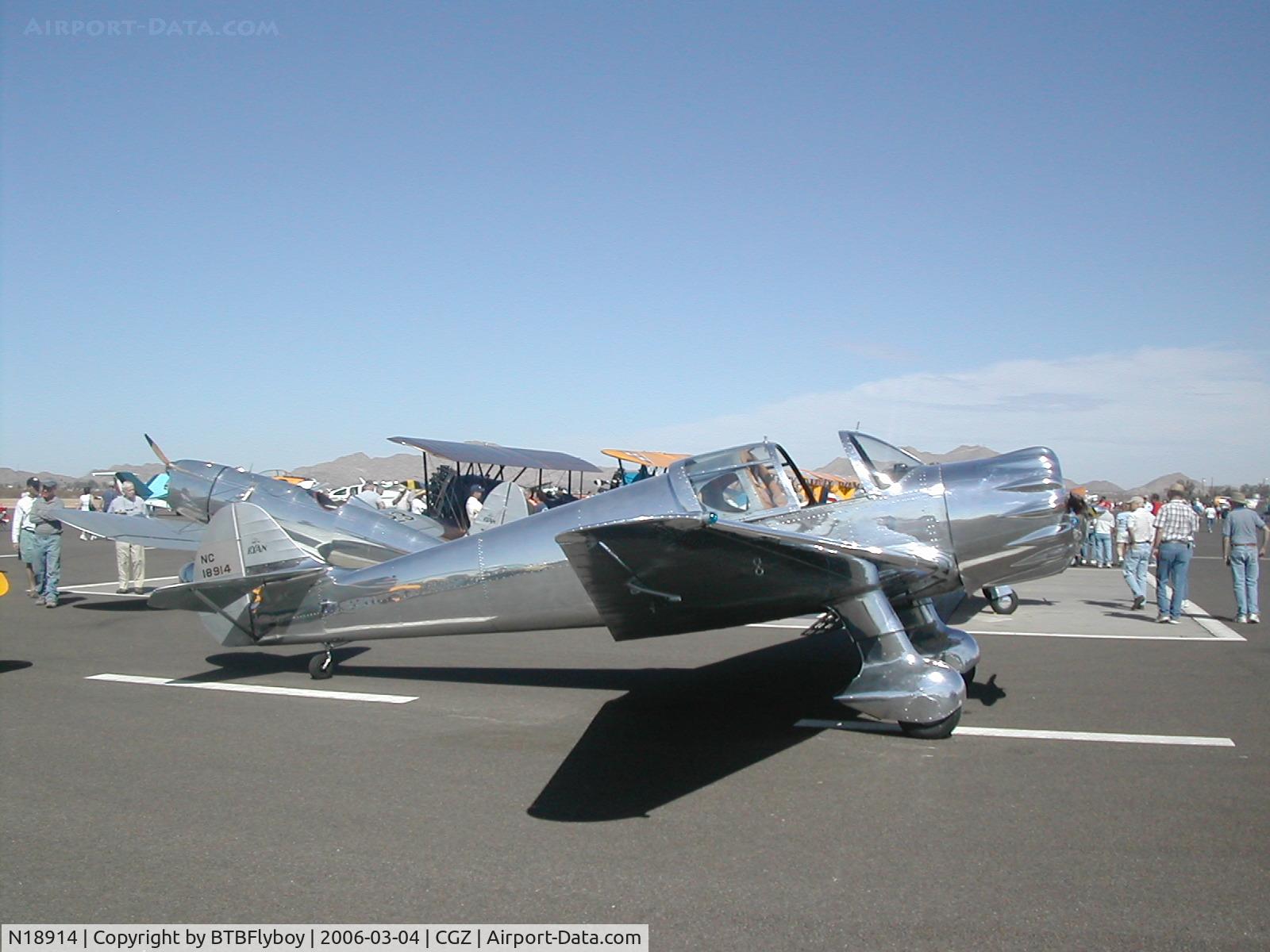 N18914, 1938 Ryan Aeronautical SCW-145 C/N 208, photo taken at the 2006 Cactus AAA Fly-in in Casa Grande, AZ