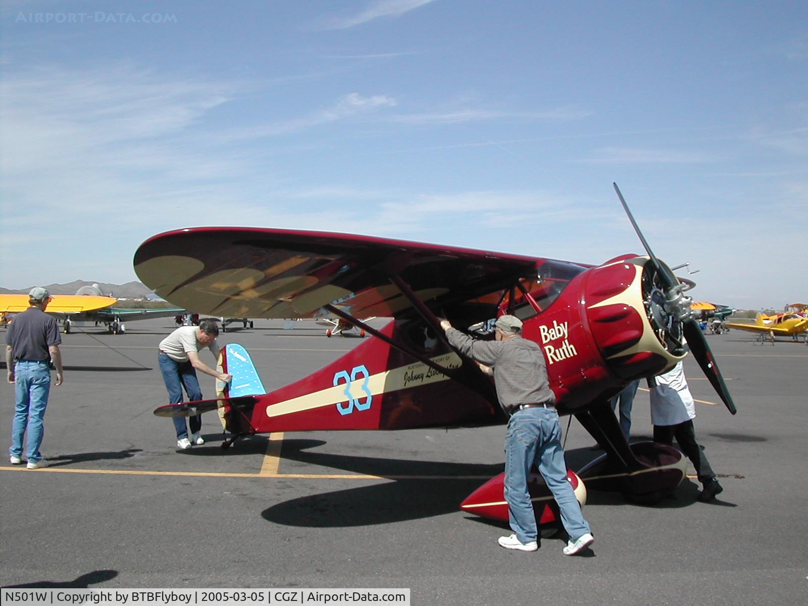 N501W, 1930 Monocoupe 110 Special C/N 5W47, John Livingston's Original Clip Wing Monocoupe at the Cactus AAA Fly-in 2005