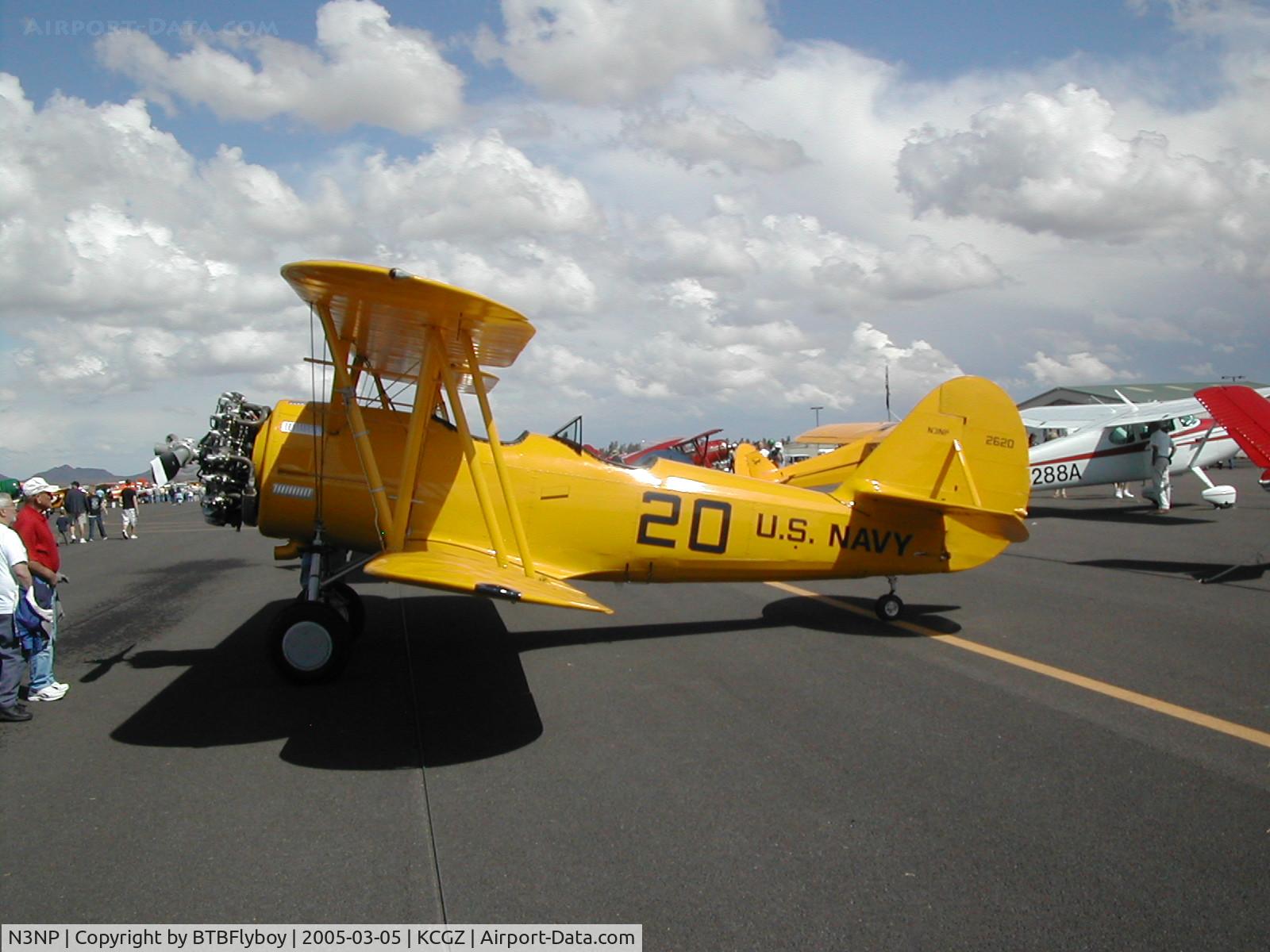 N3NP, 1940 Naval Aircraft Factory N3N-3 C/N 2620, photo taken at the 2005 Cactus AAA Fly-in Casa Grande, AZ