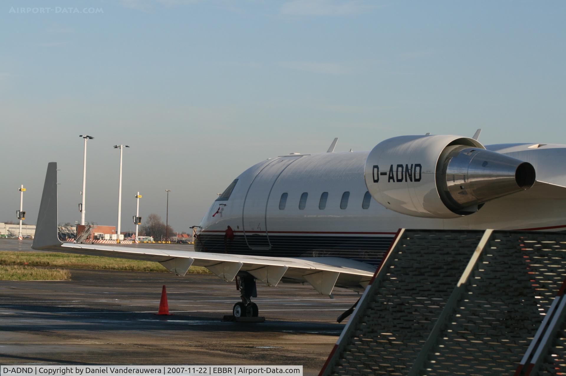 D-ADND, 1998 Bombardier Challenger 604 (CL-600-2B16) C/N 5403, General Aviation apron