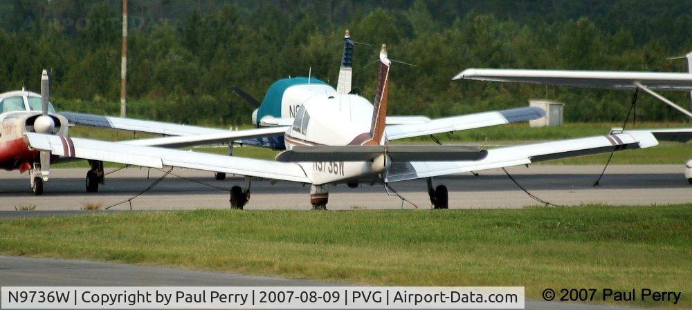 N9736W, 1967 Piper PA-28-140 Cherokee Cruiser C/N 28-23217, Aft shot of this often seen lady