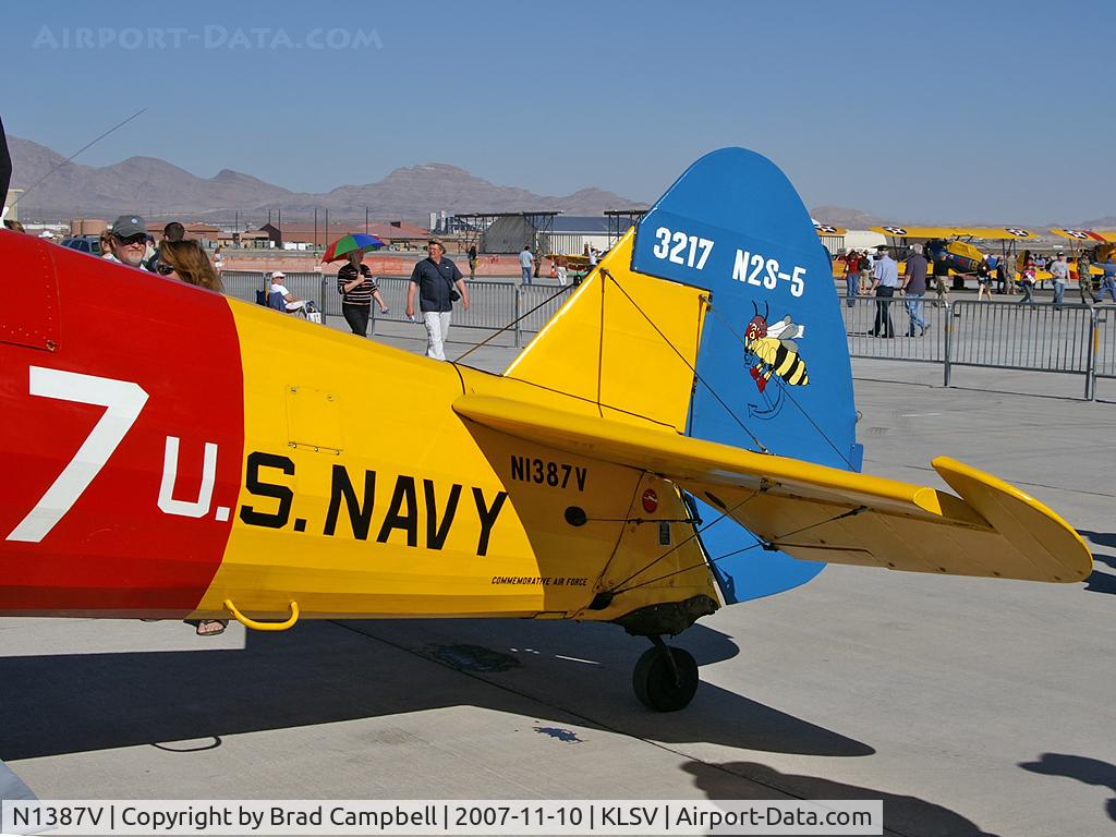 N1387V, 1945 Boeing E75 C/N 75-8291, American Airpower Heritage Flying Museum - Midland, Texas / 1945 Boeing E75 / Boeing PT-17 Kaydet