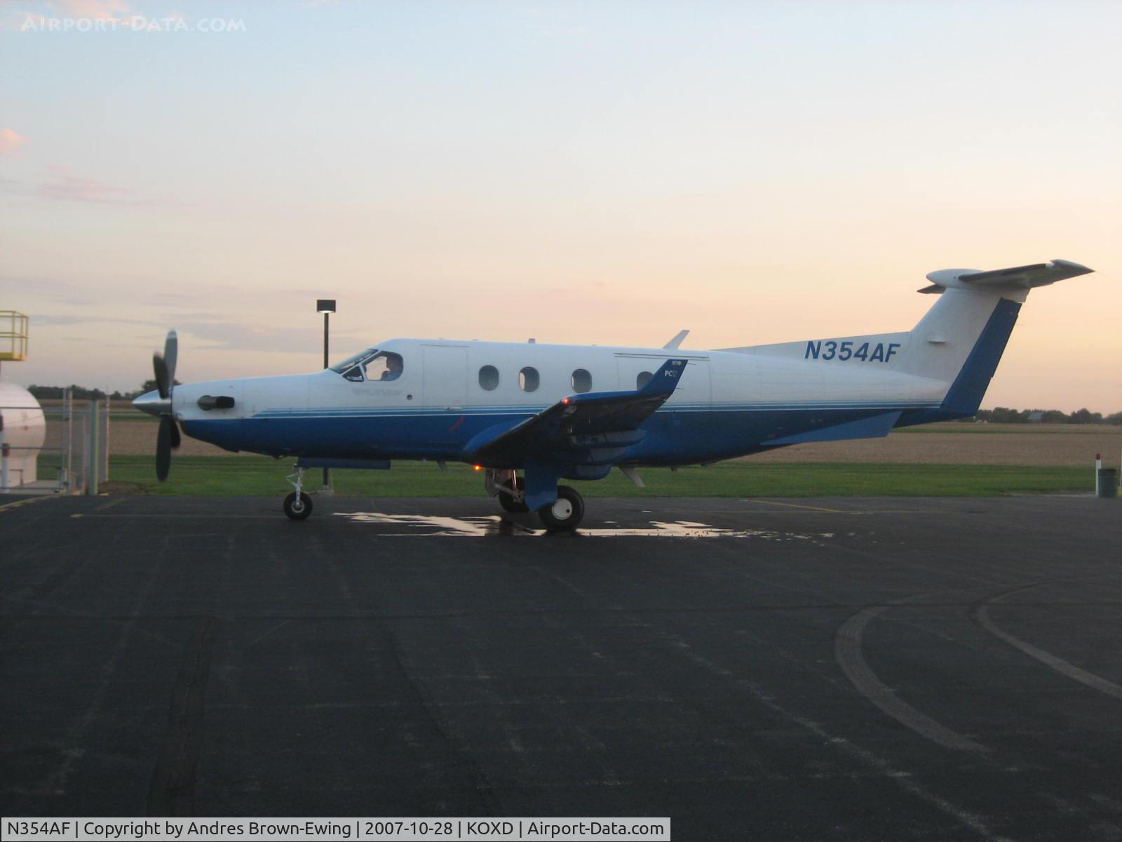 N354AF, 2000 Pilatus PC-12/45 C/N 354, ready to depart