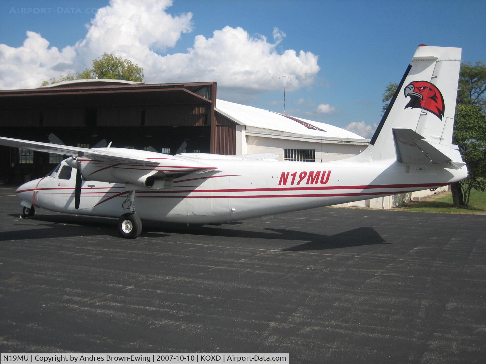 N19MU, 1971 Aero Commander 681 Hawk Commander C/N 6051, pulled out of the hanger for some photos....notice our temporary reg. #...ex. N12MU