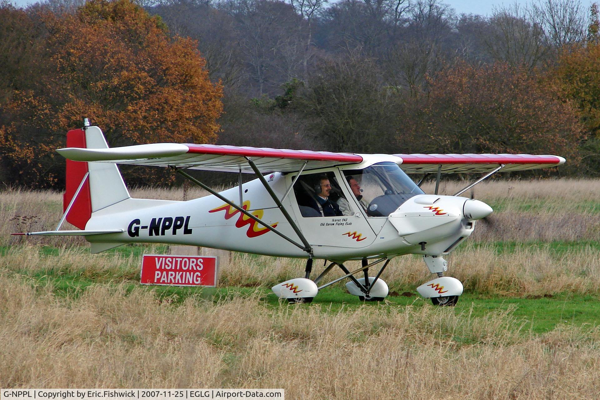 G-NPPL, 2003 Comco Ikarus C42 FB100 C/N 0307-6543, 2. G-NPPL visiting Panshanger airfield.