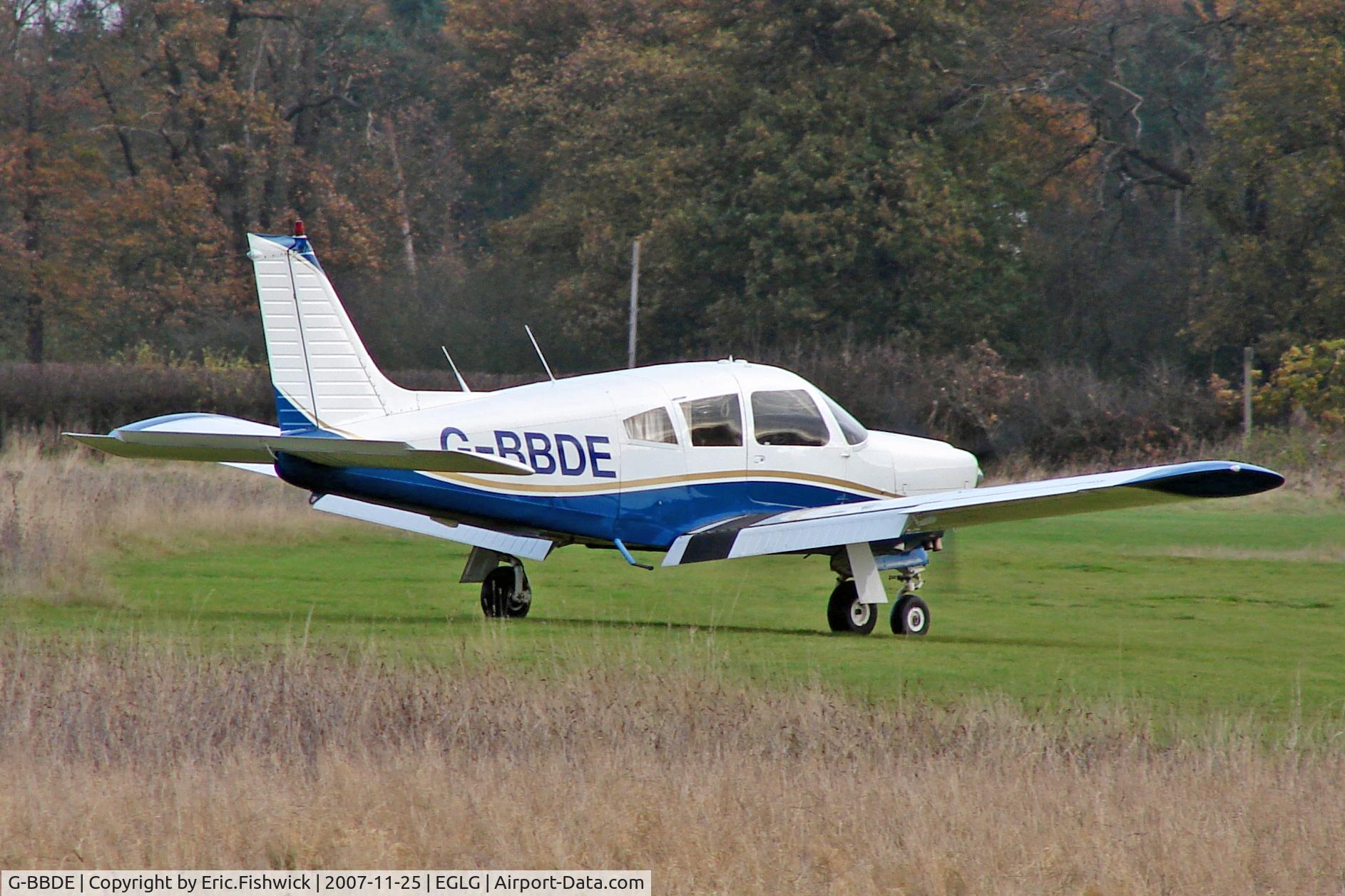 G-BBDE, 1973 Piper PA-28R-200-2 Cherokee Arrow II C/N 28R-7335250, 2. G-BBDE at Panshanger airfield.