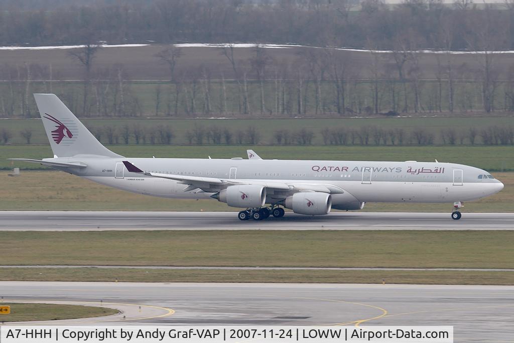 A7-HHH, 2003 Airbus A340-541 C/N 495, Qatar Airways A340-500