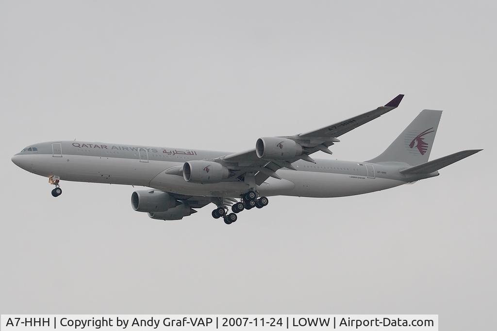 A7-HHH, 2003 Airbus A340-541 C/N 495, Qatar Airways A340-500