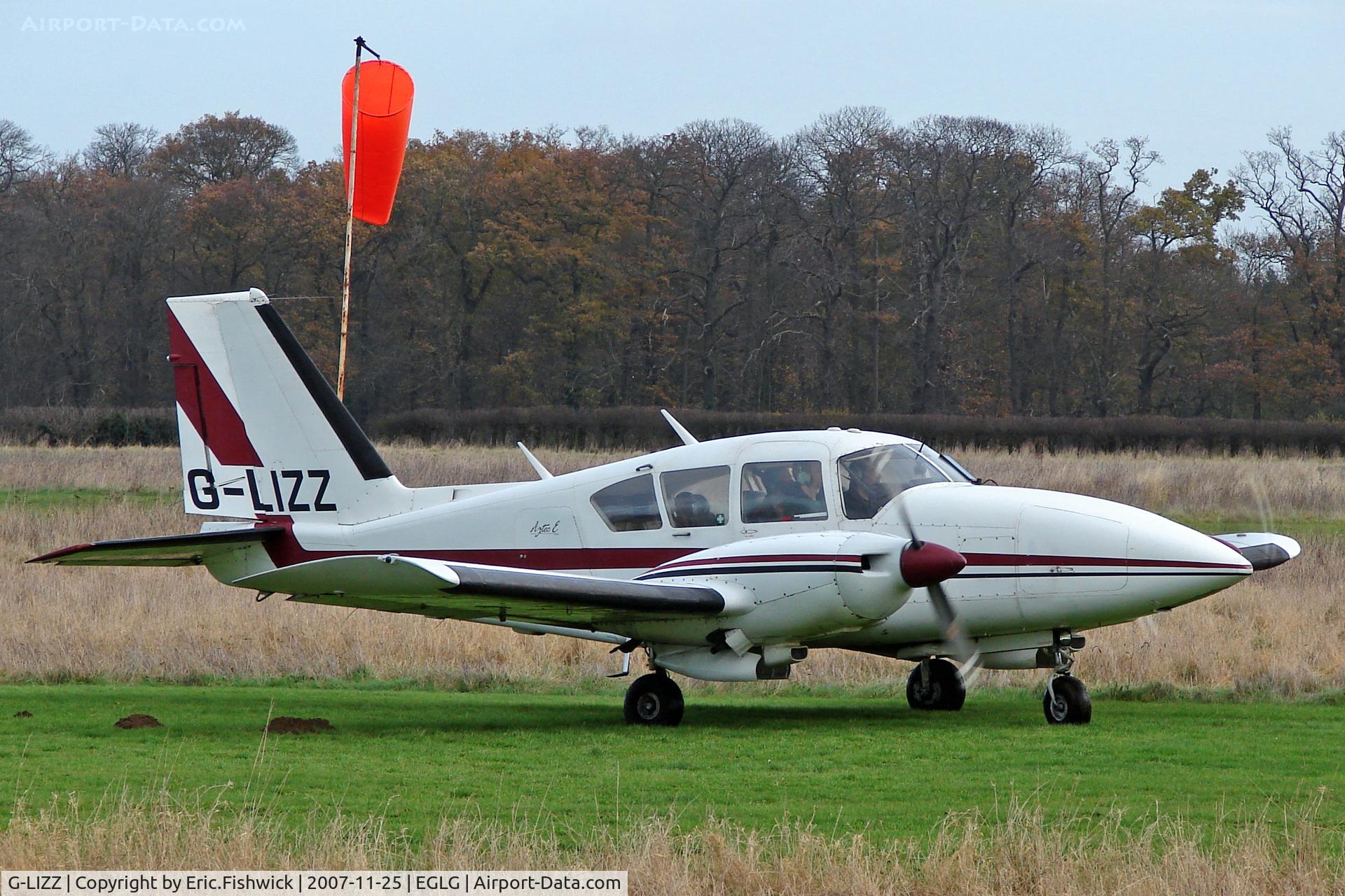 G-LIZZ, 1973 Piper PA-E23-250 Aztec C/N 27-7405268, 2. G-LIZZ visiting Panshanger airfield.