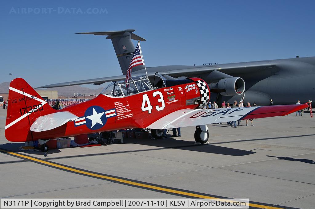 N3171P, 1941 North American AT-6 C/N 7320, Privately Owned - Carson City, Nevada / 1941 North American AT-6 - Texan - 'Miss Midnight III'