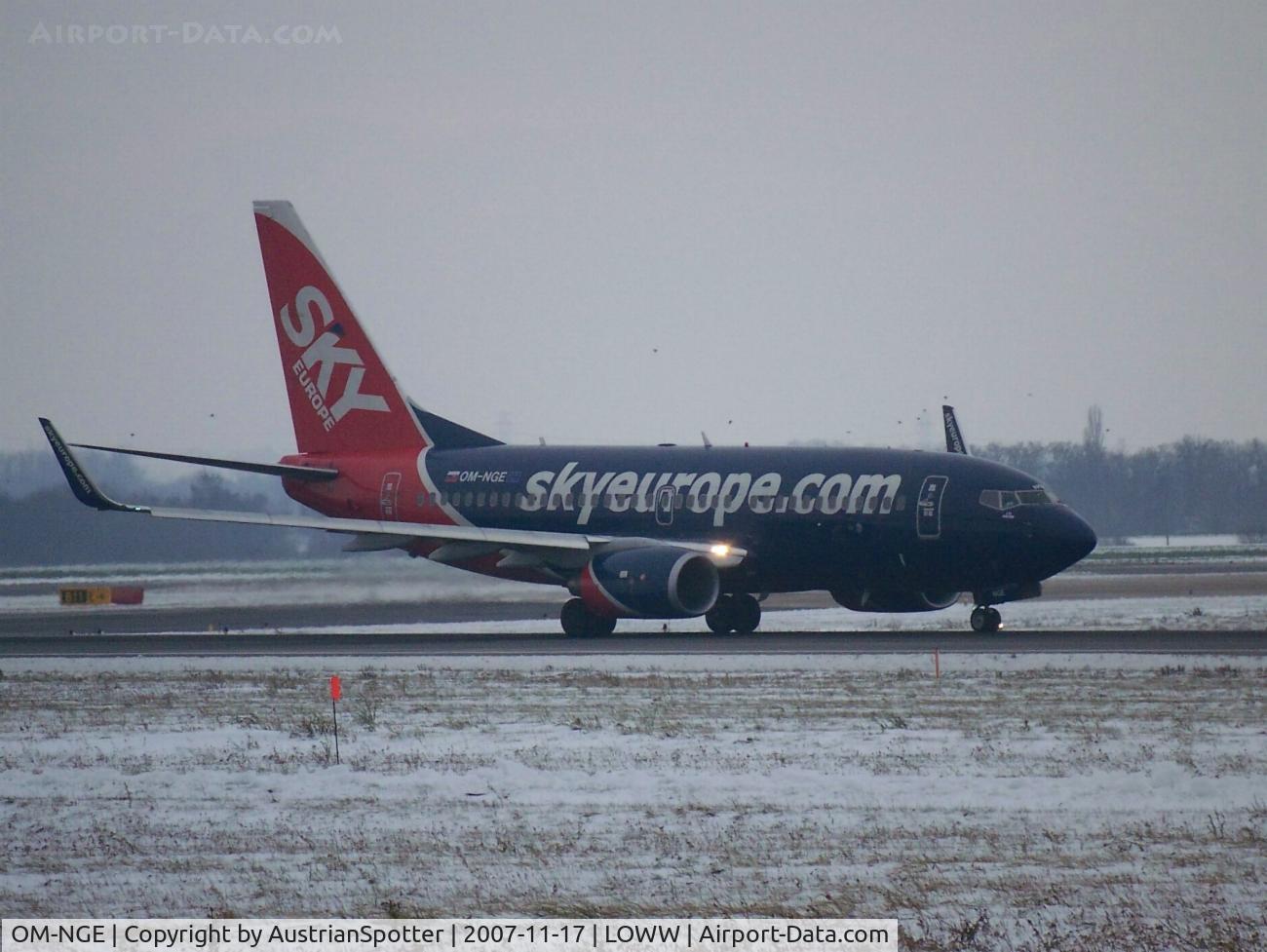 OM-NGE, 2006 Boeing 737-76N C/N 32676, Sky Europe