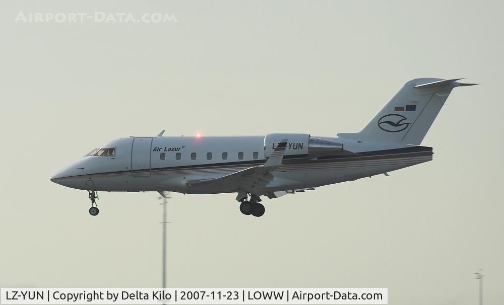 LZ-YUN, 2005 Bombardier Challenger 604 (CL-600-2B16) C/N 5508, AIR LAZUR  CL604