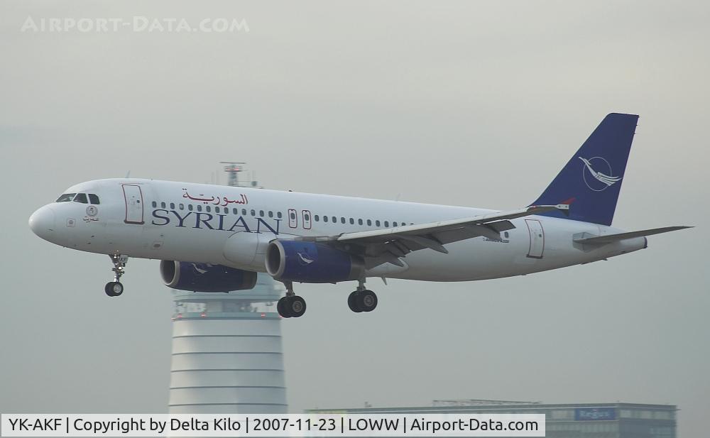 YK-AKF, 1999 Airbus A320-232 C/N 1117, SYRIAN ARAB AIRLINES  A320-232