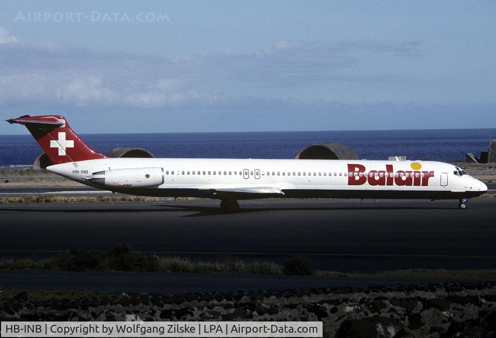 HB-INB, 1982 McDonnell Douglas MD-82 (DC-9-82) C/N 49101, visitor