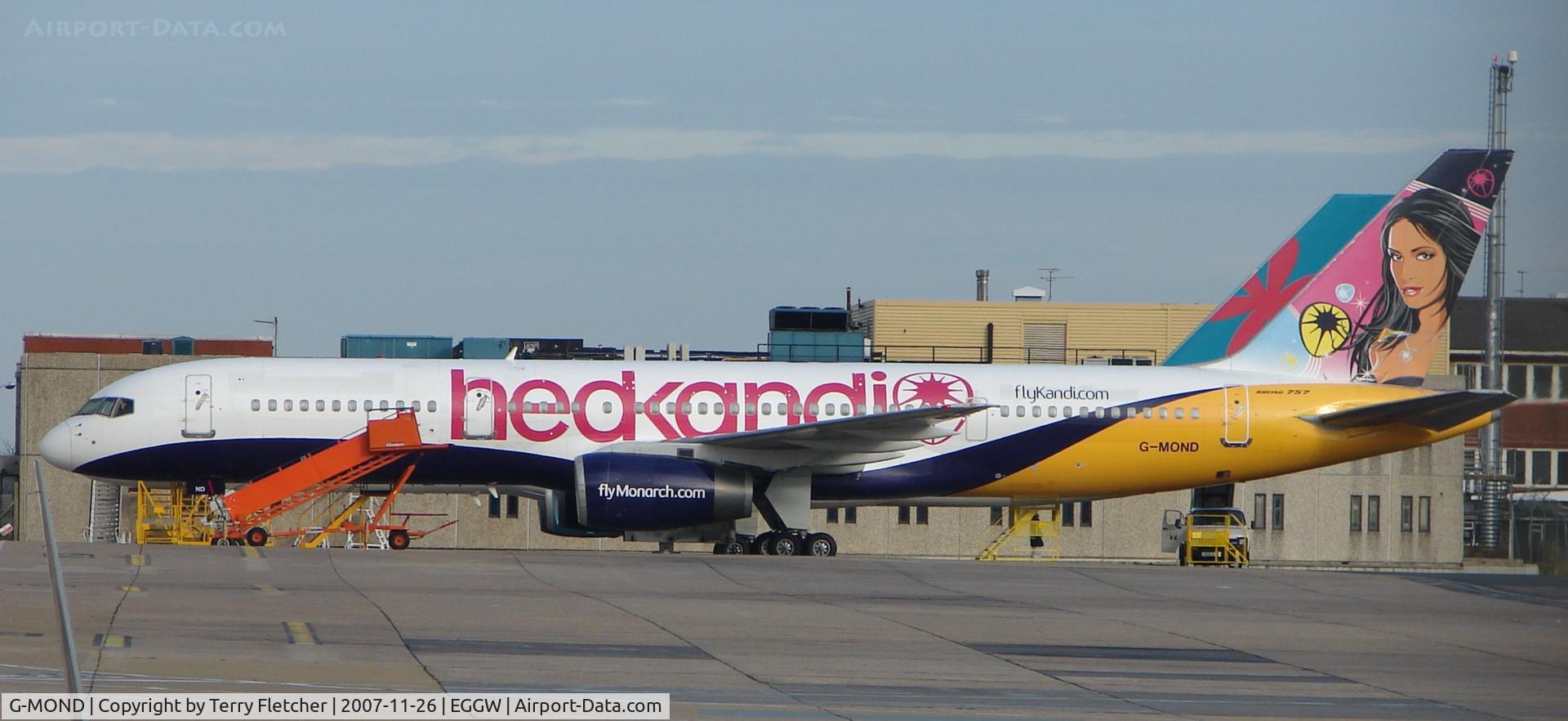 G-MOND, 1983 Boeing 757-2T7 C/N 22960, Monarch B757 in Kandi logo
