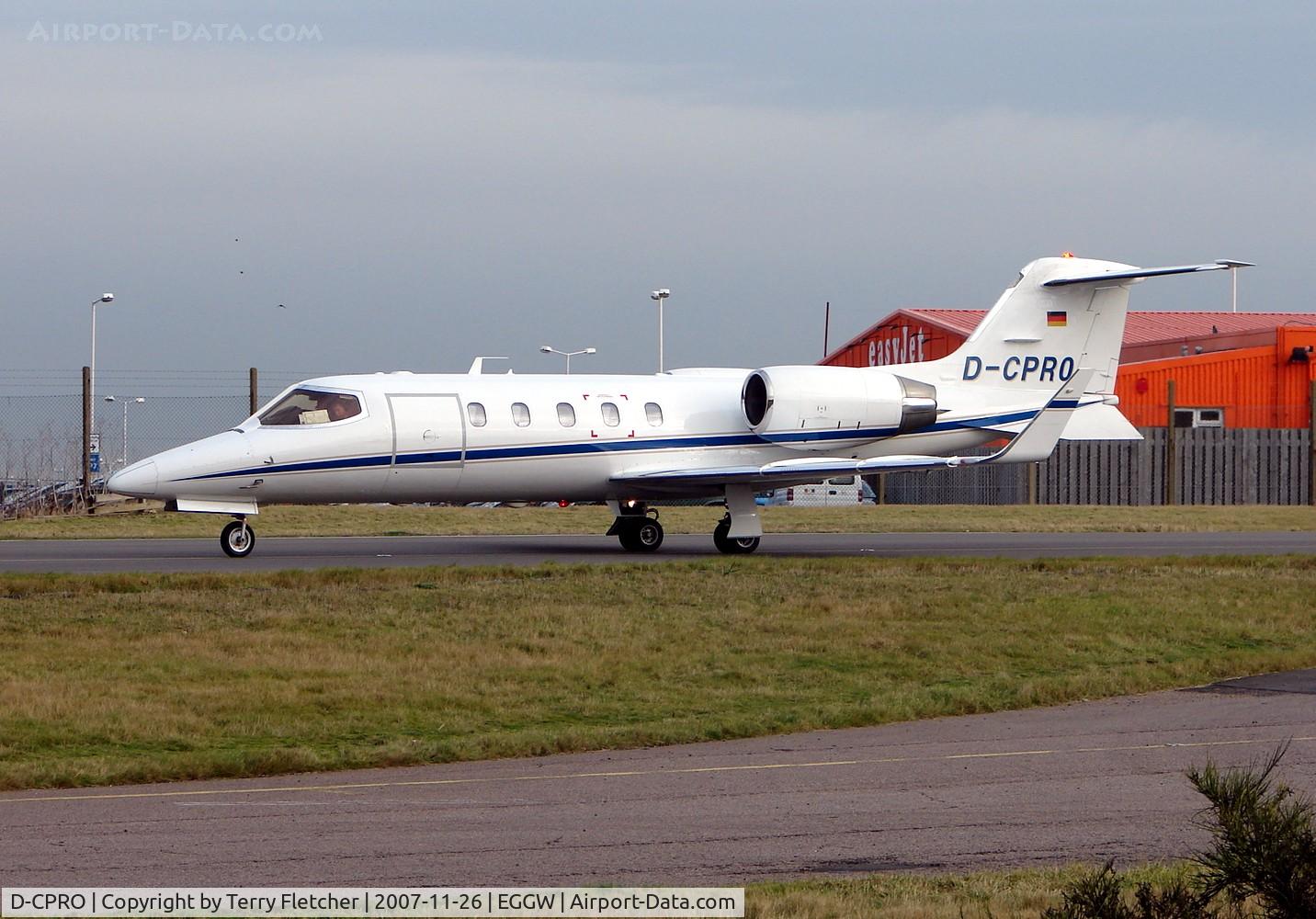 D-CPRO, 1998 Learjet 31A C/N 31-155, German Lear 31 arrives at Luton