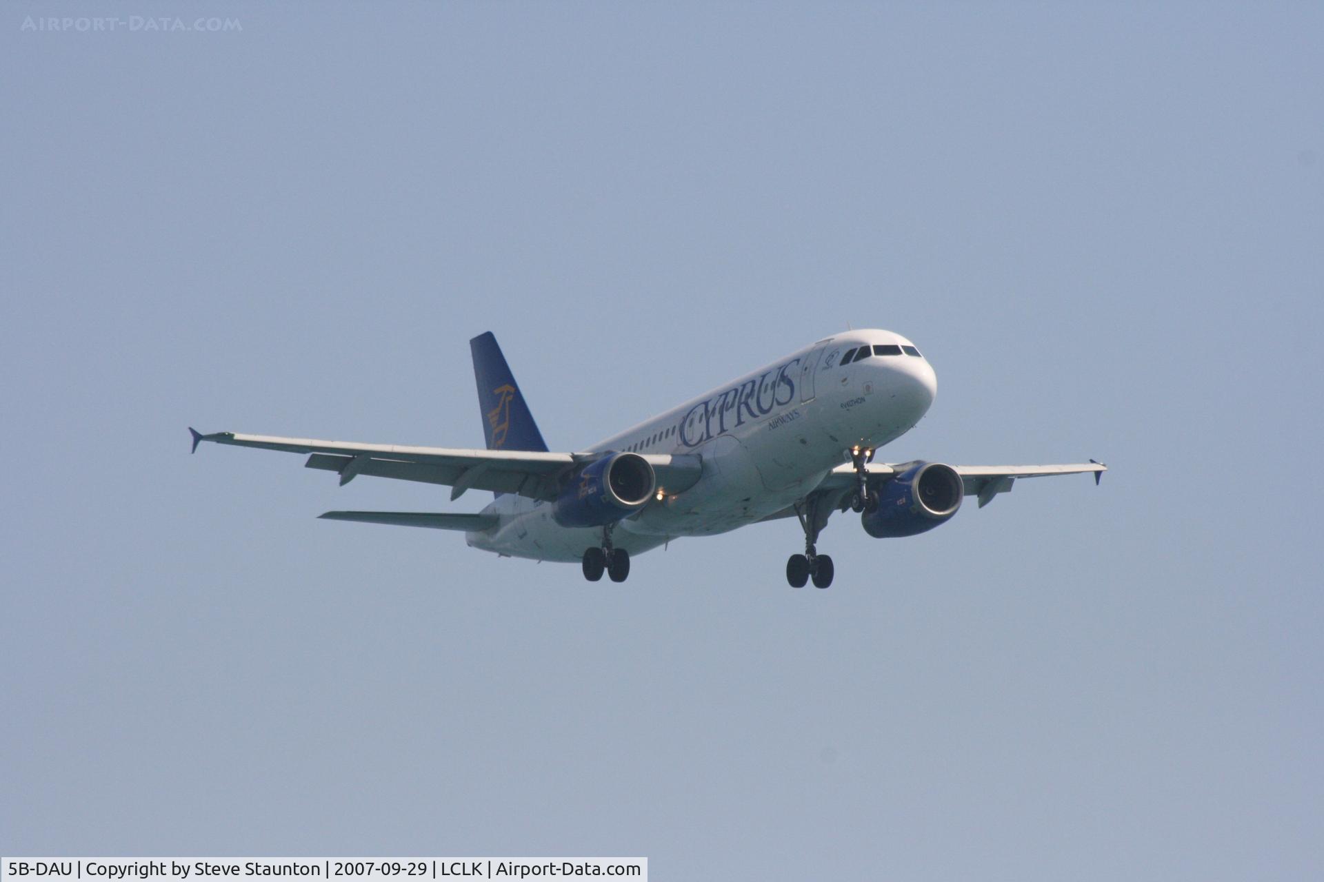 5B-DAU, 1988 Airbus A320-231 C/N 035, Taken on a beach in Larnaca 29th September 2007