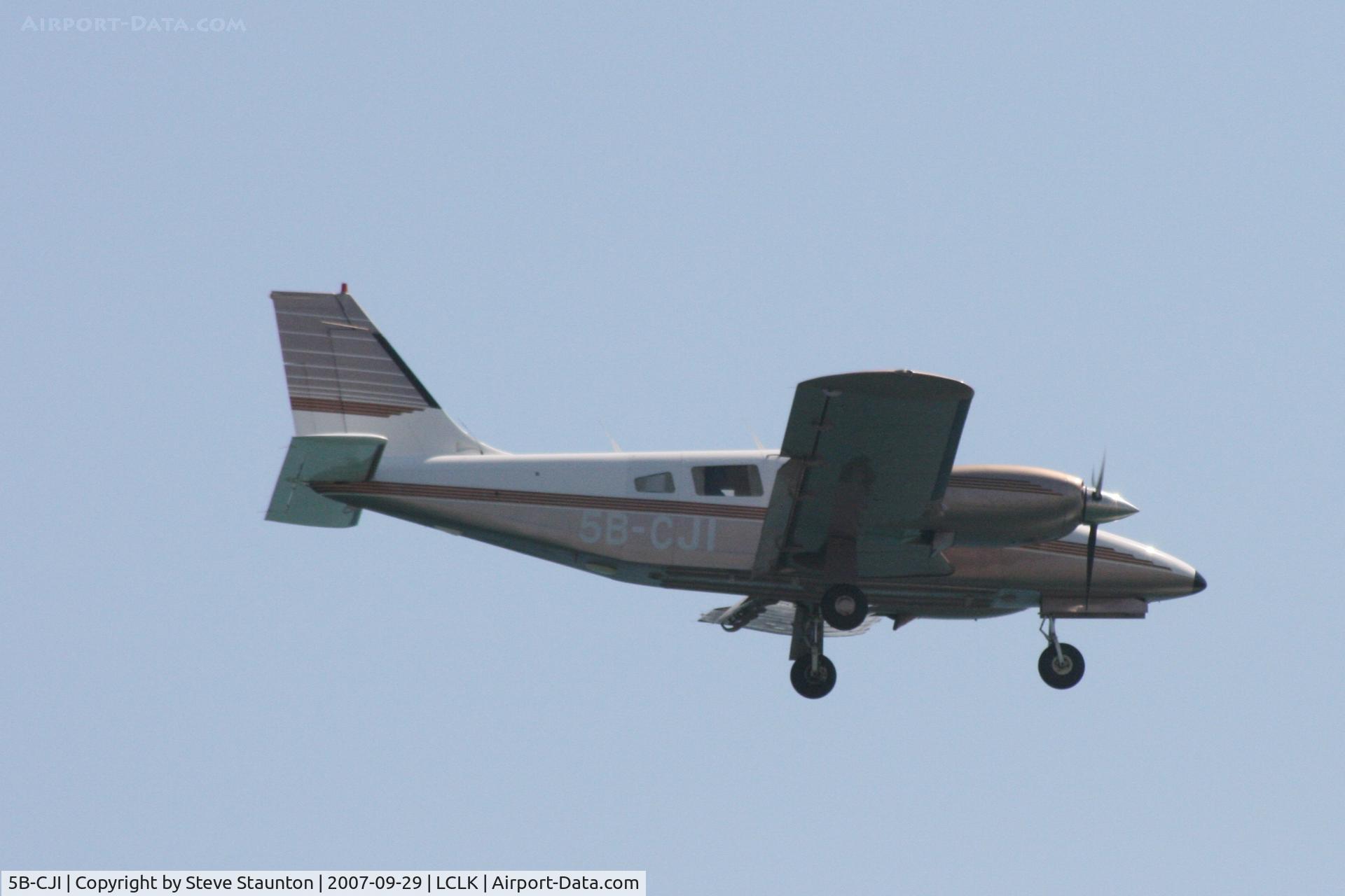 5B-CJI, Piper PA-34-220T C/N 34-82233134, Taken on a beach in Larnaca 29th September 2007