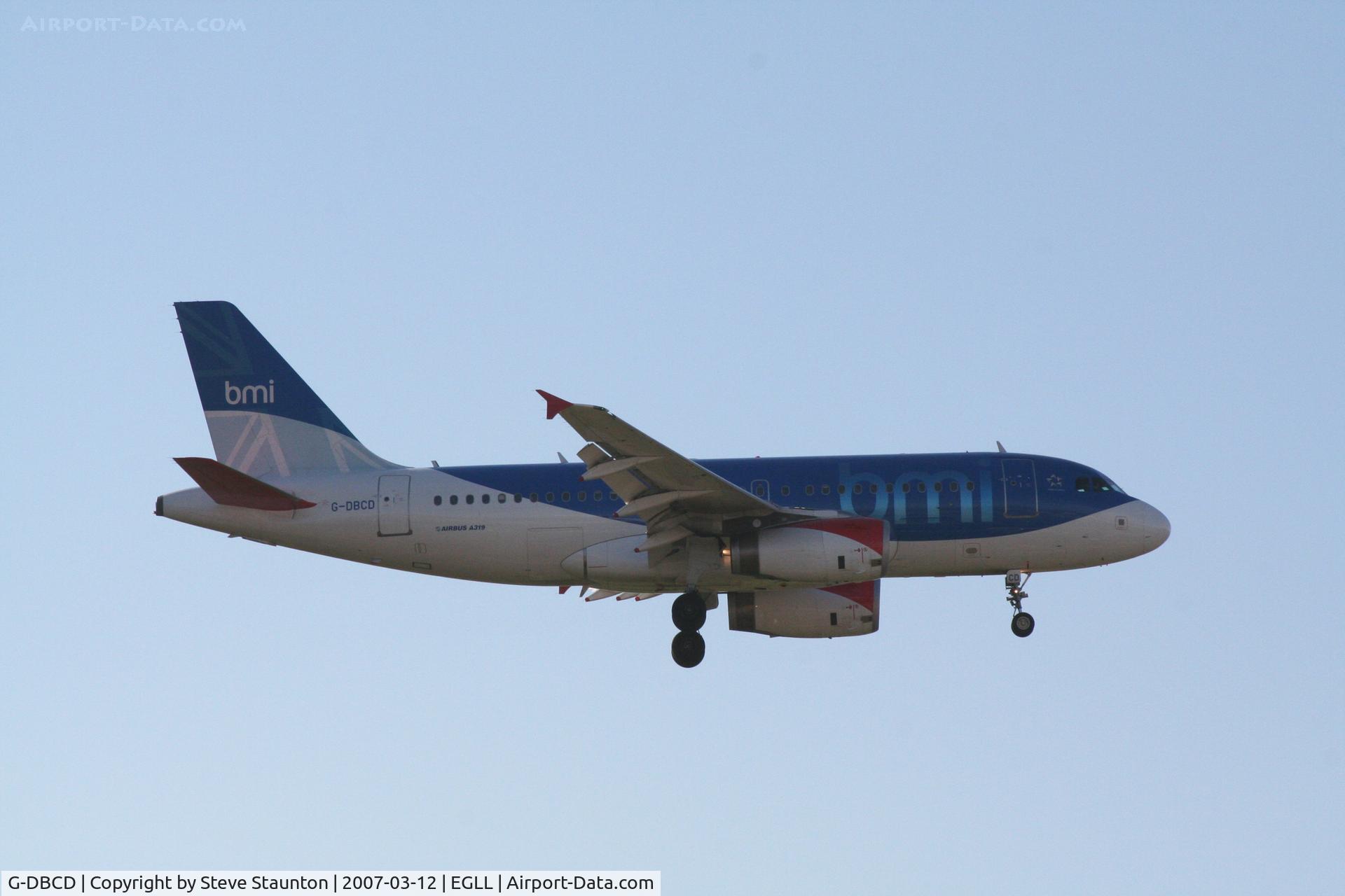 G-DBCD, 2005 Airbus A319-131 C/N 2389, Taken at Heathrow Airport March 2007